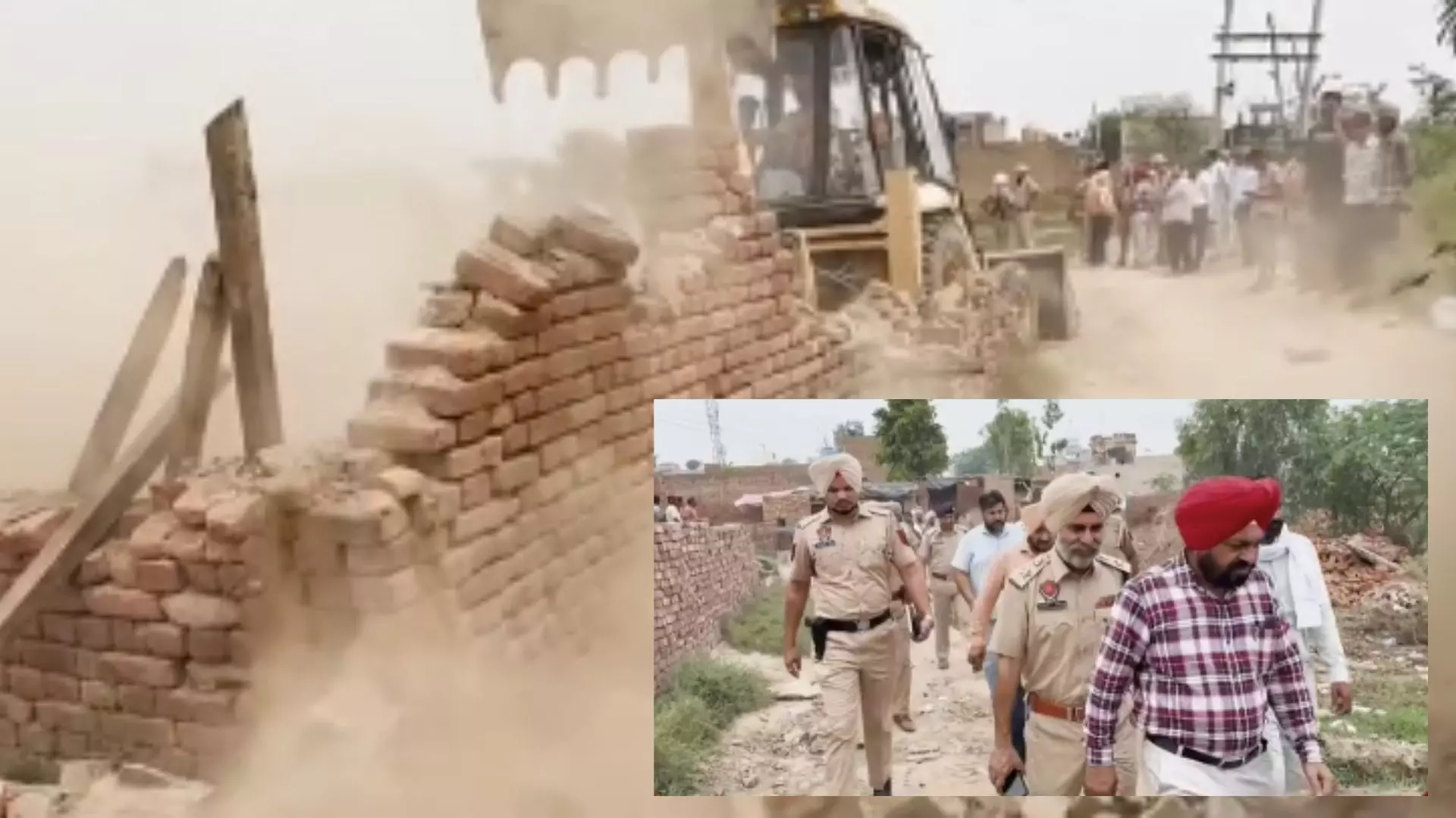 ਫਾਜ਼ਿਲਕਾ ਪੁਲਿਸ ਨੇ 2 ਹੋਰ ਨਸ਼ਾ ਤਸਕਰਾਂ ਦੇ ਘਰ ਢਾਹੇ