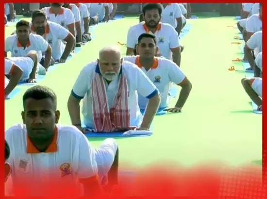 ਪੀਐਮ ਮੋਦੀ ਨੇ ਯੋਗ ਅਭਿਆਸ ਕਰਕੇ ਦਿੱਤਾ ਸੰਦੇਸ਼: ਯੋਗ ਸਾਰਿਆਂ ਲਈ ਹੈ