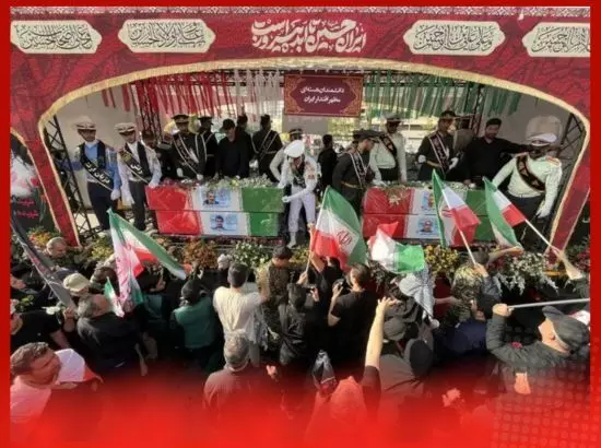 ਖਾਮੇਨੀ ਦਾ ਪ੍ਰਭਾਵ ਬਰਕਰਾਰ, ਲੱਖਾਂ ਲੋਕਾਂ ਨੇ ਫ਼ੌਜੀਆਂ ਨੂੰ ਅੰਤਿਮ ਵਿਦਾਇਗੀ ਦਿੱਤੀ