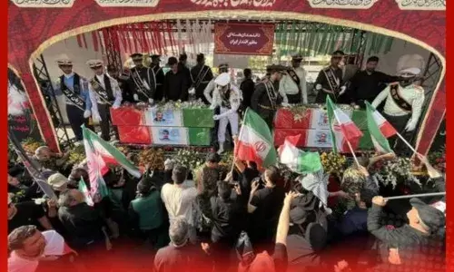 ਖਾਮੇਨੀ ਦਾ ਪ੍ਰਭਾਵ ਬਰਕਰਾਰ, ਲੱਖਾਂ ਲੋਕਾਂ ਨੇ ਫ਼ੌਜੀਆਂ ਨੂੰ ਅੰਤਿਮ ਵਿਦਾਇਗੀ ਦਿੱਤੀ