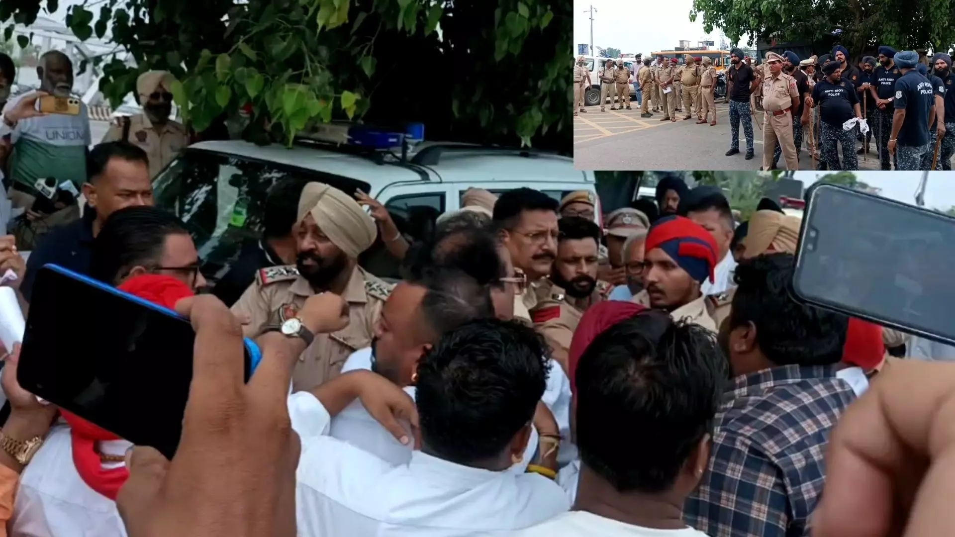 MLA ਜਸਬੀਰ ਸੰਧੂ ਦੇ ਵਿਰੋਧ ਦੌਰਾਨ ਵਾਲਮੀਕੀ ਆਗੂਆਂ ਤੇ ਪੁਲਿਸ ਵਿਚਾਲੇ ਧੱਕਾਮੁੱਕੀ