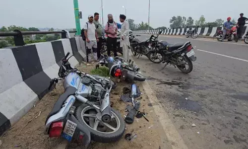 ਨਾਭਾ ’ਚ ਓਵਰਬ੍ਰਿਜ ਤੋਂ 70 ਫੁੱਟ ਹੇਠਾਂ ਡਿੱਗਿਆ ਬਾਈਕ ਸਵਾਰ