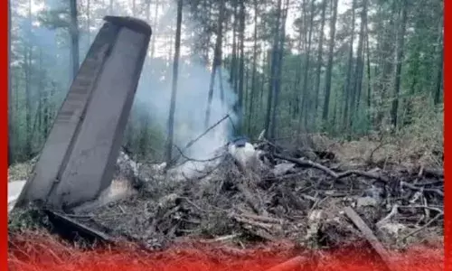 ਅੱਗ ਲੱਗਣ ਤੋਂ ਬਾਅਦ ਜਹਾਜ਼ ਹਾਦਸੇ ਦਾ ਦਿਲ ਦਹਿਲਾਉਣ ਵਾਲਾ ਵੀਡੀਓ ਆਇਆ ਸਾਹਮਣੇ