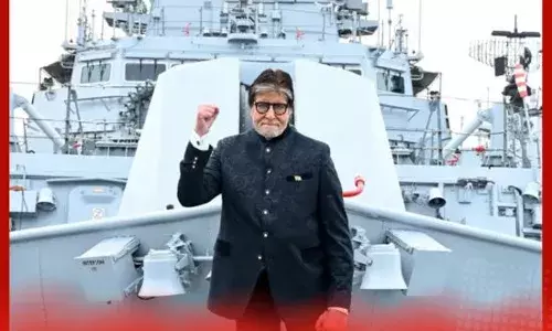 ਅਮਿਤਾਭ ਬੱਚਨ ਨੇ ਨੇਵੀ ਜੰਗੀ ਜਹਾਜ਼ ਤੋਂ ਤਸਵੀਰਾਂ ਸਾਂਝੀਆਂ ਕੀਤੀਆਂ