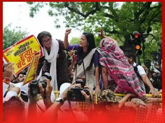 ਵੋਟ ਚੋਰੀ ਦੇ ਵਿਰੋਧ ਚ INDIA ਗੱਠਜੋੜ ਵਲੋਂ ਜ਼ੋਰਦਾਰ ਰੋਸ ਮੁਜ਼ਾਹਰਾ