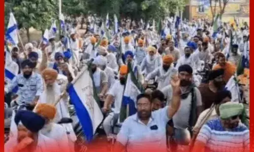 ਪੰਜਾਬ ਵਿੱਚ ਲੈਂਡ ਪੂਲਿੰਗ ਨੀਤੀ ਵਿਰੁੱਧ ਕਿਸਾਨਾਂ ਦਾ ਪ੍ਰਦਰਸ਼ਨ