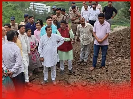 ਸੰਸਦ ਮੈਂਬਰ ਅਨਿਲ ਬਲੂਨੀ ਨੇ ਆਫ਼ਤ ਪ੍ਰਭਾਵਿਤ ਖੇਤਰ ਦਾ ਕੀਤਾ ਦੌਰਾ