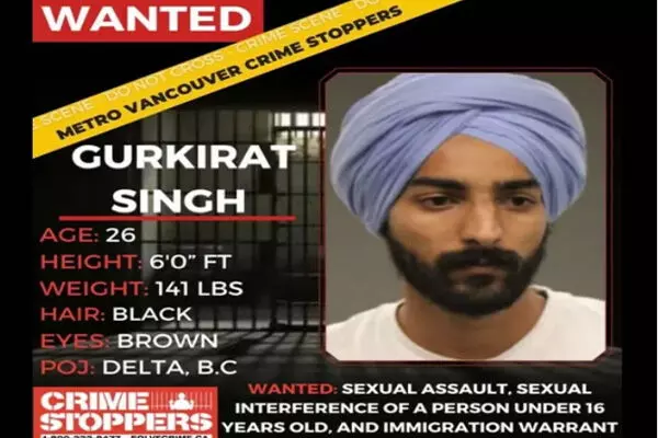 ਕੈਨੇਡਾ ਵਿਚ ਪੰਜਾਬੀ ਨੌਜਵਾਨ ਵਿਰੁੱਧ ਗ੍ਰਿਫ਼ਤਾਰੀ ਵਾਰੰਟ