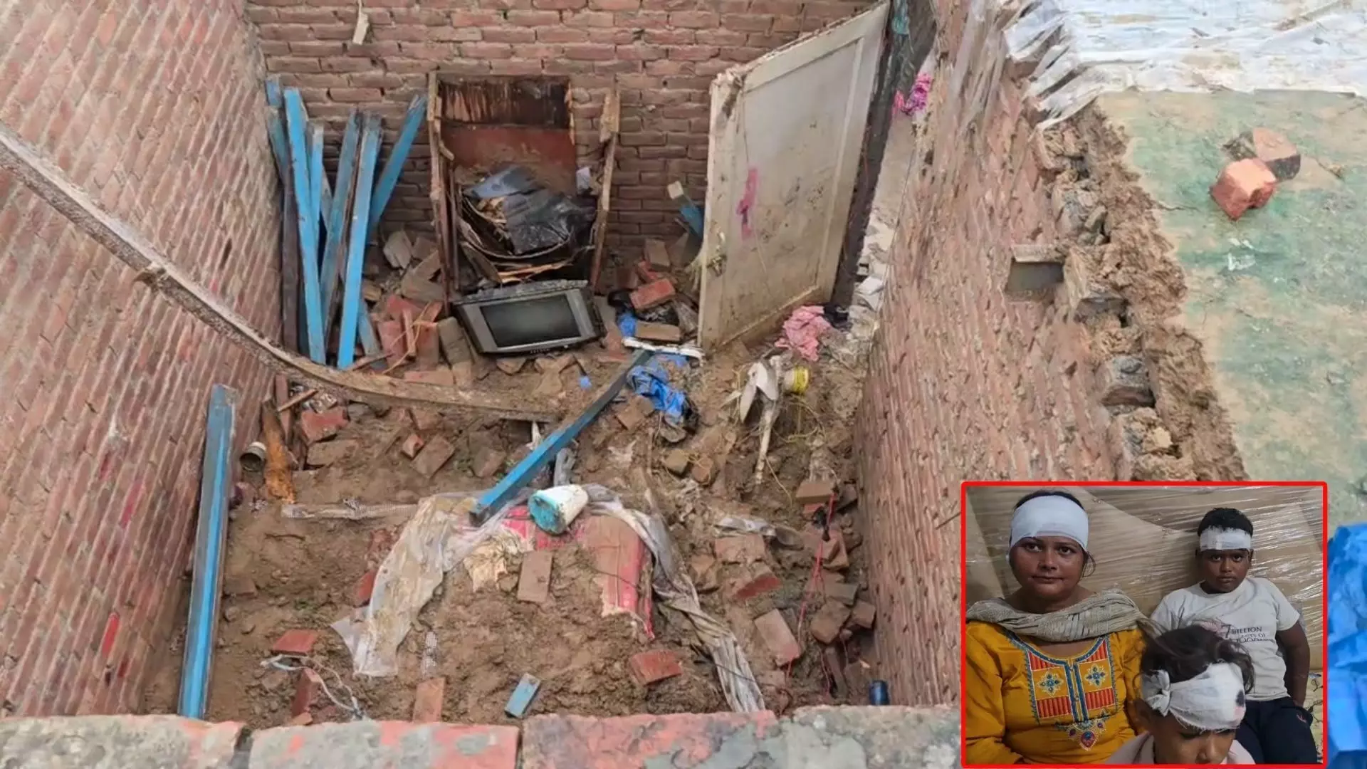 ਅਜਨਾਲਾ ਦੇ ਪਿੰਡ ਸਰਾਂ ’ਚ ਮੀਂਹ ਕਾਰਨ ਡਿੱਗੀ ਛੱਤ, ਪਰਿਵਾਰ ਦੇ ਤਿੰਨ ਮੈਂਬਰ ਜ਼ਖਮੀ