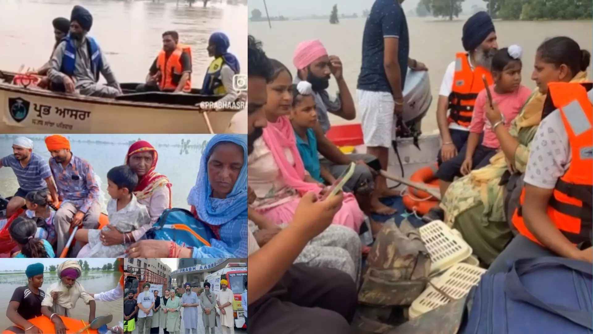 ਪ੍ਰਭ ਆਸਰਾ ਸੰਸਥਾ ਆਪਣੀਆਂ ਟੀਮਾਂ ਨਾਲ ਹੜ੍ਹ ਪੀੜਤਾਂ ਦੀ ਮਦਦ ਲਈ ਉਤਰੀ
