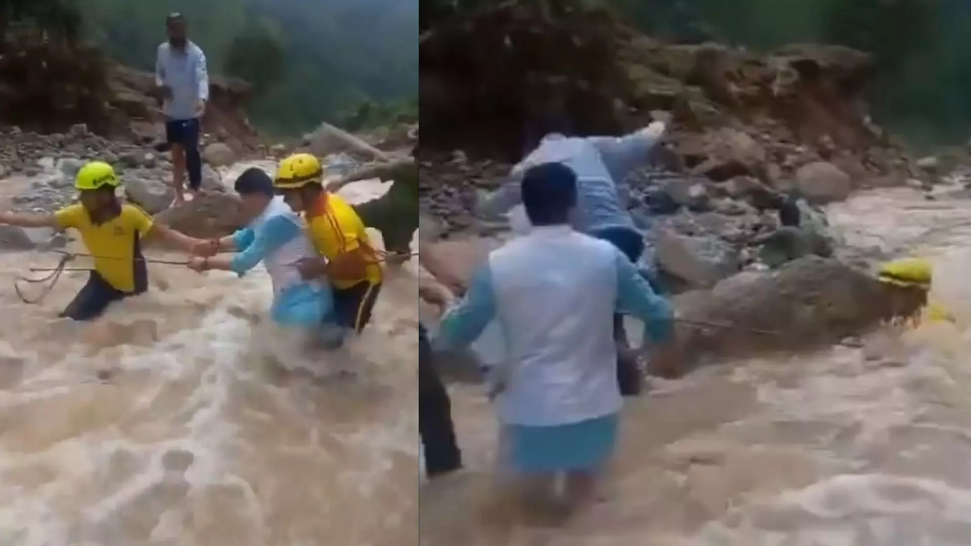 ਪਾਣੀ ਦੇ ਵਹਾਅ ਚ ਰੁੜ੍ਹ ਗਿਆ MLA ਦਾ ਗੰਨਮੈਨ, ਲੋਕ ਮਾਰਦੇ ਰਹਿ ਗਏ ਚੀਕਾਂ