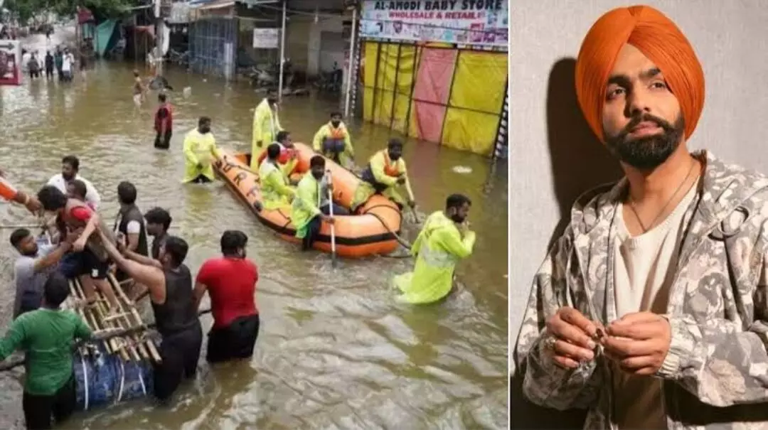 Punjab News: ਪੰਜਾਬ ਵਿੱਚ ਹੜ੍ਹ ਪੀੜ੍ਹਤਾਂ ਲਈ ਮਸੀਹਾ ਬਣੇ ਪੰਜਾਬੀ ਸਿੰਗਰ ਐਮੀ ਵਿਰਕ, 200 ਹੜ੍ਹ ਪ੍ਰਭਾਵਿਤ ਘਰਾਂ ਨੂੰ ਲਿਆ ਗੋਦ