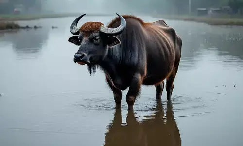 ਹੜ੍ਹਾਂ ਦੀ ਮਾਰ: ਘਰ ਛੱਡਣ ਦੀ ਬਜਾਏ ਪਸ਼ੂਆਂ ਨਾਲ ਪਾਣੀ ਵਿੱਚ ਘਿਰੇ ਪਿੰਡ ਵਾਸੀ