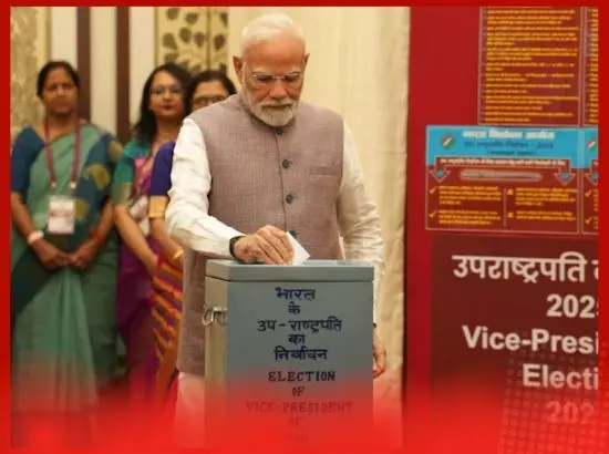 ਚਿਹਰੇ ਤੇ ਜੇਤੂ ਉਤਸ਼ਾਹ, ਦੇਖੋ ਉਪ ਰਾਸ਼ਟਰਪਤੀ ਚੋਣ ਚ PM ਨੇ ਆਪਣੀ ਵੋਟ ਕਿਵੇਂ ਪਾਈ