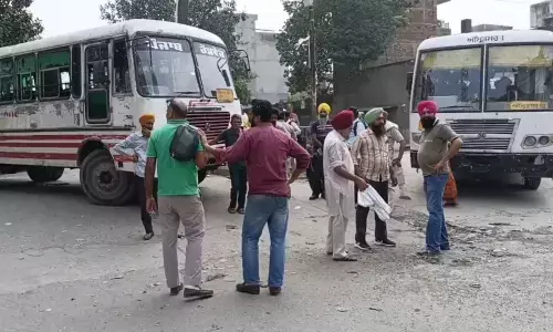 ਪੰਜਾਬ ਰੋਡਵੇਜ਼ ਤੇ ਪੀਆਰਟੀਸੀ ਕਰਮਚਾਰੀਆਂ ਦਾ ਸੂਬਾ-ਪੱਧਰੀ ਰੋਸ਼ ਪ੍ਰਦਰਸ਼ਨ