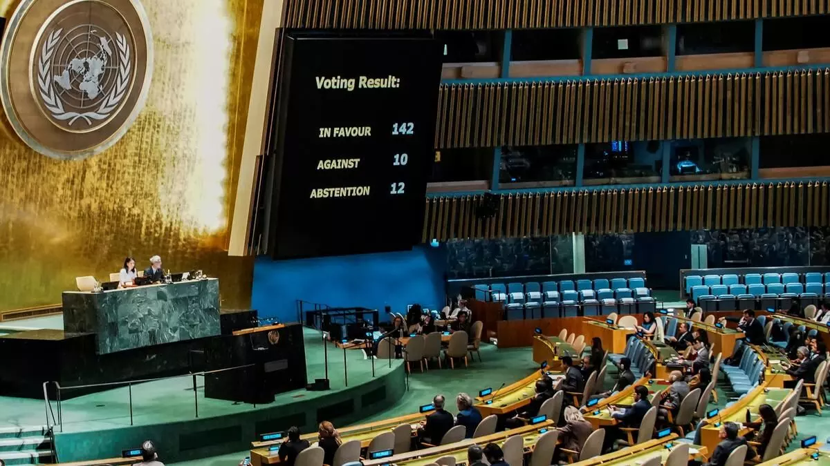 India Palestine: ਭਾਰਤ ਨੇ ਫਲਸਤੀਨ ਦੇ ਸਮਰਥਨ ਵਿੱਚ ਪਾਈ ਵੋਟ, 145 ਦੇਸ਼ਾਂ ਵੱਲੋਂ ਫਲਸਤੀਨ ਦਾ ਸਮਰਥਨ