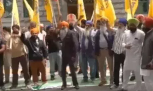 Canada ਵਿੱਚ ਭਾਰਤੀ ਦੂਤਾਵਾਸ ਦੇ ਬਾਹਰ ਵਿਰੋਧ ਪ੍ਰਦਰਸ਼ਨ