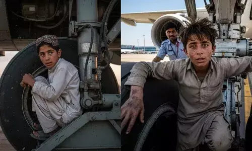 ਜਹਾਜ ਦੇ ਅਗਲੇ Tyre ਤੇ ਬੈਠਕੇ ਦਿੱਲੀ ਪਹੁੰਚਿਆ ਜਵਾਕ