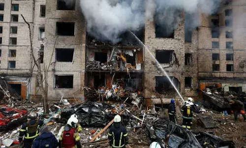 Russia Ukraine War: ਰੂਸ ਨੇ ਯੂਕ੍ਰੇਨ ਤੇ ਕੀਤਾ ਵੱਡਾ ਹਮਲਾ, ਮਿਜ਼ਾਈਲਾਂ ਤੇ ਡ੍ਰੋਨ ਦੀ ਕੀਤੀ ਬਰਸਾਤ