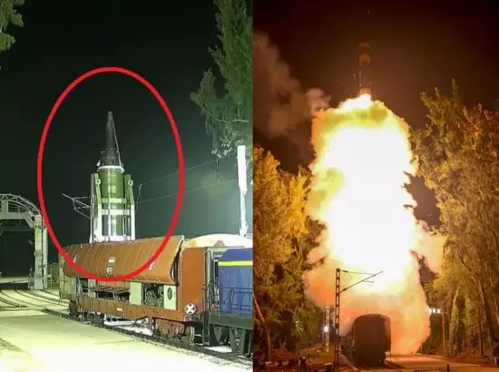 ਭਾਰਤ ਦੀ ਰਣਨੀਤਕ ਸਮਰੱਥਾ : ਰੇਲ-ਅਧਾਰਤ ਲਾਂਚਰ ਤੋਂ ਅਗਨੀ ਮਿਜ਼ਾਈਲ ਦਾ ਸਫਲ ਪ੍ਰੀਖਣ