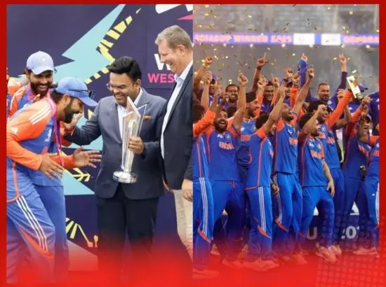 ਚੈਂਪੀਅਨ ਬਣਨ ਤੋਂ ਬਾਅਦ ਟਰਾਫੀ ਤੋਂ ਬਿਨਾਂ ਸੂਰਿਆਕੁਮਾਰ ਯਾਦਵ ਦਾ ਜਸ਼ਨ