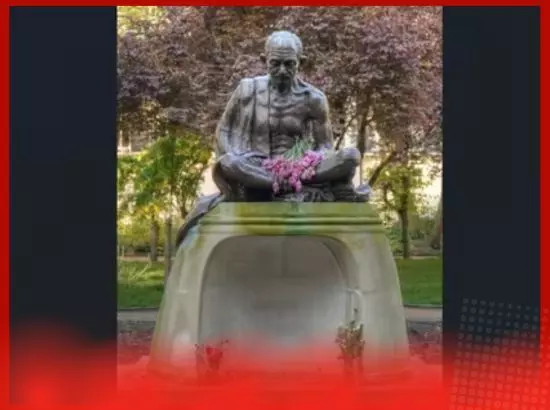 ਲੰਡਨ ਵਿੱਚ ਮਹਾਤਮਾ ਗਾਂਧੀ ਦੇ ਬੁੱਤ ਦੀ ਭੰਨਤੋੜ