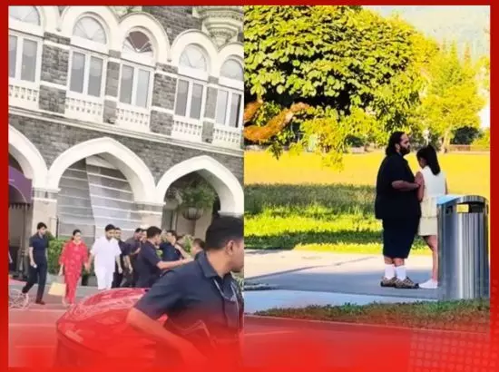 ਸ਼ਲੋਕਾ ਅਤੇ ਆਕਾਸ਼ ਹੱਥ ਫੜੇ ਹੋਏ ਦਿਖਾਈ ਦਿੱਤੇ