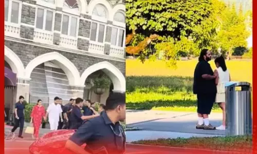 ਸ਼ਲੋਕਾ ਅਤੇ ਆਕਾਸ਼ ਹੱਥ ਫੜੇ ਹੋਏ ਦਿਖਾਈ ਦਿੱਤੇ