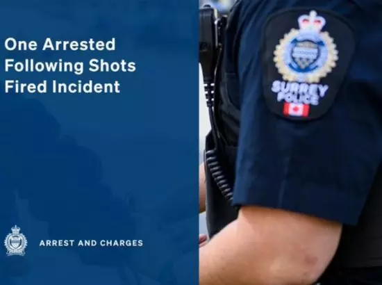 Canada News : ਸਰੀ ਵਿੱਚ ਚੱਲੀ ਗੋਲੀ: ਇੱਕ ਵਿਅਕਤੀ ਗ੍ਰਿਫਤਾਰ Canada News : ਸਰੀ ਵਿੱਚ ਚੱਲੀ ਗੋਲੀ: ਇੱਕ ਵਿਅਕਤੀ ਗ੍ਰਿਫਤਾਰ