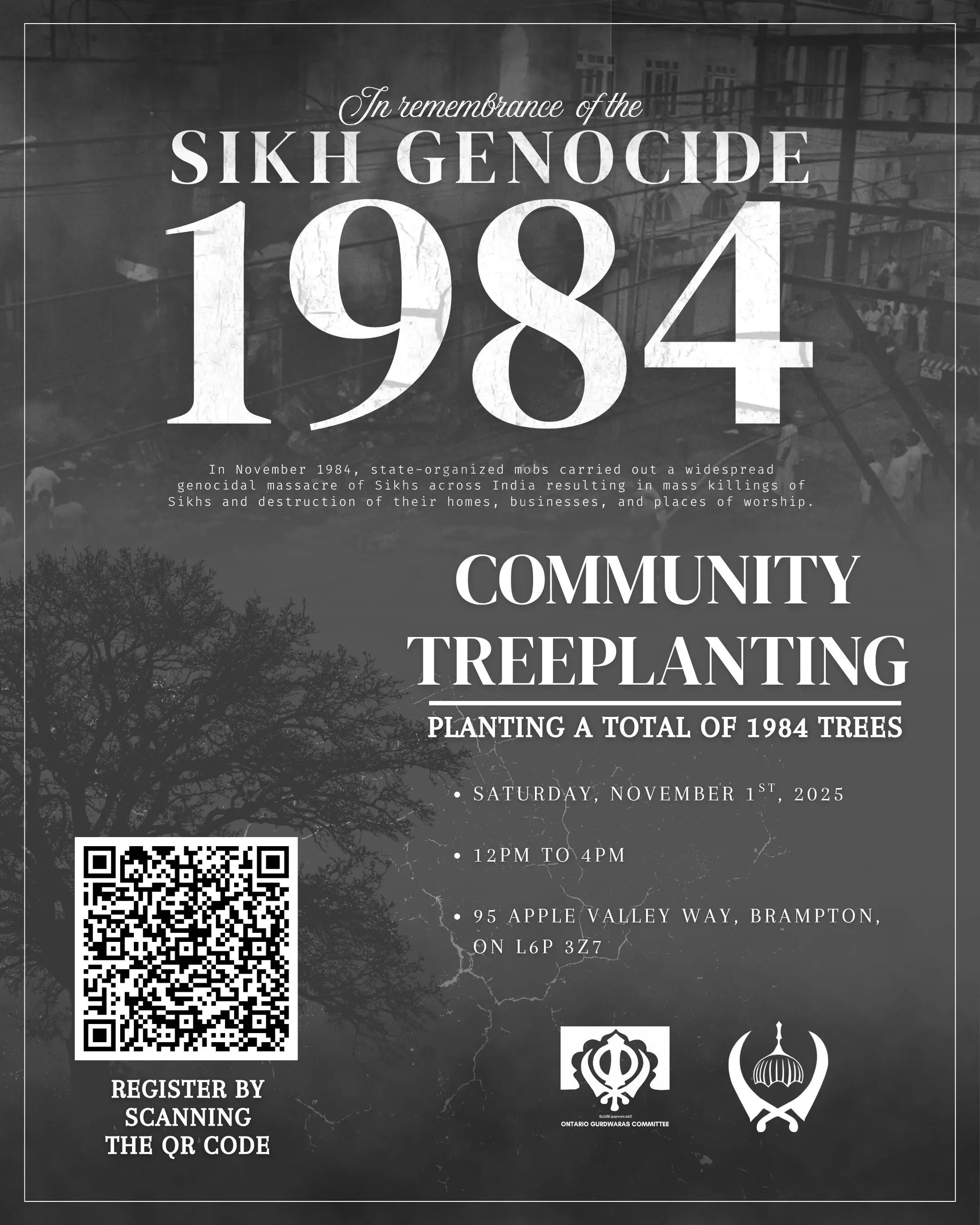 ਬਰੈਂਪਟਨ ਚ 1 ਨਵੰਬਰ ਨੂੰ ਗੁਰੂ ਘਰਾਂ ਵੱਲੋਂ ਲਗਾਏ ਜਾਣਗੇ ਬੂਟੇ ਬਰੈਂਪਟਨ ਚ 1 ਨਵੰਬਰ ਨੂੰ ਗੁਰੂ ਘਰਾਂ ਵੱਲੋਂ ਲਗਾਏ ਜਾਣਗੇ ਬੂਟੇ