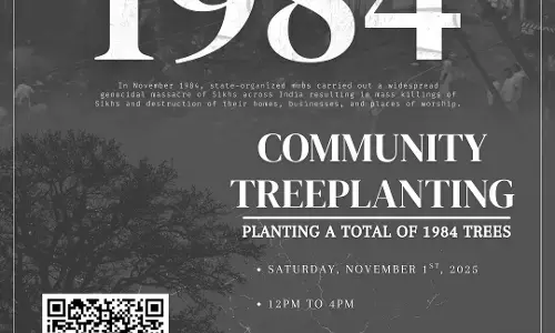 ਬਰੈਂਪਟਨ ਚ 1 ਨਵੰਬਰ ਨੂੰ ਗੁਰੂ ਘਰਾਂ ਵੱਲੋਂ ਲਗਾਏ ਜਾਣਗੇ ਬੂਟੇ