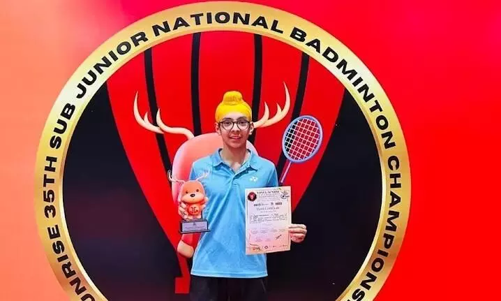 ਬੈਡਮਿੰਟਨ ਅੰਡਰ 17 ਵਰਗ ਮੁਕਾਬਲੇ ਵਿੱਚ ਨਾਭਾ ਦੇ ਜਗਸ਼ੇਰ ਸਿੰਘ ਖੰਗੂੜਾ ਨੇ ਕਾਂਸੀ ਦਾ ਤਗਮਾ, ਜਿੱਤ ਕੇ ਨਾਭੇ ਸ਼ਹਿਰ ਦਾ ਨਾਮ ਦੁਨੀਆਂ ਚ ਚਮਕਾਇਆ ਬੈਡਮਿੰਟਨ ਅੰਡਰ 17 ਵਰਗ ਮੁਕਾਬਲੇ ਵਿੱਚ ਨਾਭਾ ਦੇ ਜਗਸ਼ੇਰ ਸਿੰਘ ਖੰਗੂੜਾ ਨੇ ਕਾਂਸੀ ਦਾ ਤਗਮਾ, ਜਿੱਤ ਕੇ ਨਾਭੇ ਸ਼ਹਿਰ ਦਾ ਨਾਮ ਦੁਨੀਆਂ ਚ ਚਮਕਾਇਆ