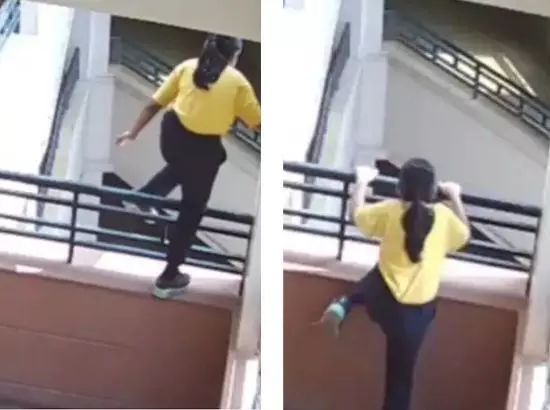 ਵਿਦਿਆਰਥਣ ਦੀ ਰਹੱਸਮਈ ਮੌਤ: CCTV ਫੁਟੇਜ ਚ ਖੁਦਕੁਸ਼ੀ ਵੱਲ ਇਸ਼ਾਰਾ