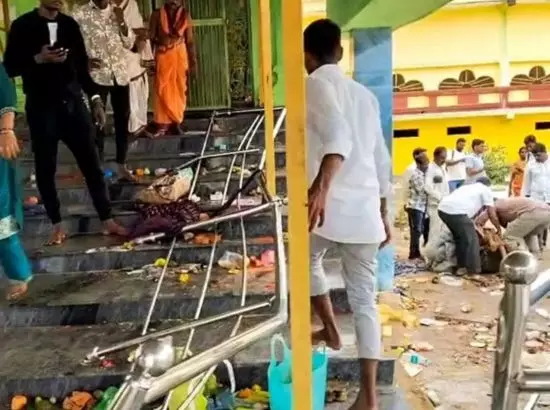 ਮੰਦਰ ਨਿਰਮਾਤਾ ਨੇ ਭਗਦੜ ਮਾਮਲੇ ਦੀ ਜਿੰਮੇਵਾਰੀ ਰੱਬ ਤੇ ਸੁੱਟੀ