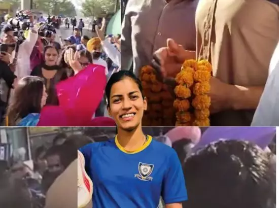 Chandigarh : ਵਿਸ਼ਵ ਚੈਂਪੀਅਨ ਧੀਆਂ ਦਾ ਘਰ ਵਾਪਸੀ ਤੇ ਭਰਵਾਂ ਸਵਾਗਤ