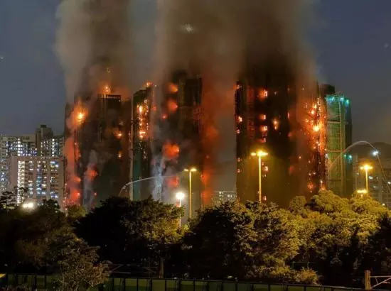 ਹਾਂਗ ਕਾਂਗ ਵਿੱਚ ਲੱਗੀ ਅੱਗ ਕਾਰਨ ਹੁਣ ਤੱਕ 94 ਮੌਤਾਂ