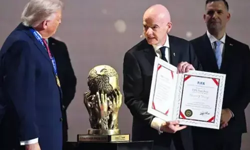 ਡੋਨਾਲਡ ਟਰੰਪ ਨੂੰ ਸ਼ਾਂਤੀ ਪੁਰਸਕਾਰ ਨਾਲ ਕੀਤਾ ਸਨਮਾਨਿਤ