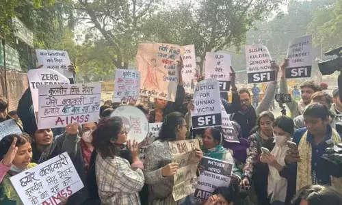 Unao rape victims  ਦਾ ਜੰਤਰ-ਮੰਤਰ ਤੇ ਵਿਰੋਧ ਪ੍ਰਦਰਸ਼ਨ