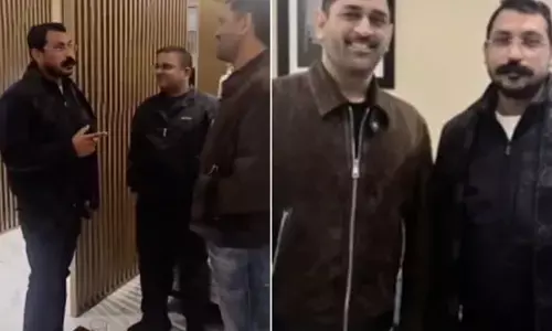 M.S. Dhoni and Chandrasekhar Azad ਦੀ ਅਚਾਨਕ ਮੁਲਾਕਾਤ: ਵੀਡੀਓ ਵਾਇਰਲ