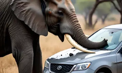 ਹਾਥੀ ਨੇ ਨੌਜਵਾਨ ਨੂੰ ਗੱਡੀ ਚੋਂ ਖਿੱਚ ਕੇ ਕੁਚਲਿਆ