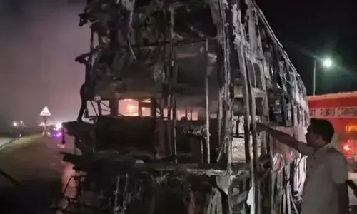 Terrible accident in Andhra Pradesh: ਬੱਸ ਅਤੇ ਟਰੱਕ ਦੀ ਟੱਕਰ ਤੋਂ ਬਾਅਦ ਲੱਗੀ ਭਿਆਨਕ ਅੱਗ