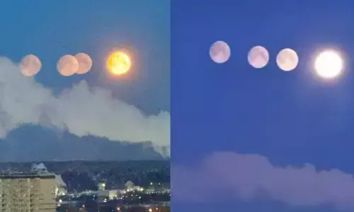 Russia Moon: ਰੂਸ ਚ ਪਹਿਲੀ ਵਾਲੀ ਅਸਮਾਨ ਚ ਇਕੱਠੇ ਦਿਖੇ ਚਾਰ ਚੰਦਰਮਾ, ਅਦਭੁਤ ਨਜ਼ਾਰਾ ਦੇਖ ਦੁਨੀਆ ਹੈਰਾਨ, VIDEO