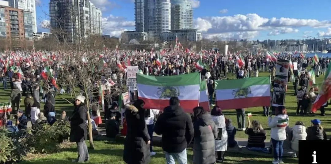 Vancouver ਵਿੱਚ ਇਰਾਨੀ ਸਰਕਾਰ ਖ਼ਿਲਾਫ਼ ਹਜ਼ਾਰਾਂ ਲੋਕਾਂ ਵੱਲੋਂ ਪ੍ਰਦਰਸ਼ਨ