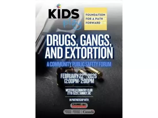 Surrey ਵਿੱਚ ਗੈਂਗ ਹਿੱਸਾ ਅਤੇ ਜਬਰਦਸਤੀ ਵਸੂਲੀ ਮਾਮਲਿਆਂ ਖਿਲਾਫ ਇਕੱਤਰਤਾ 22 ਫਰਵਰੀ ਨੂੰ