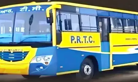 PRTC ਦੀਆਂ ਬੱਸਾਂ ਤੇ ਹੋਣ ਲੱਗੀ ਰੰਗੀਲੀ ਸਿਆਸਤ
