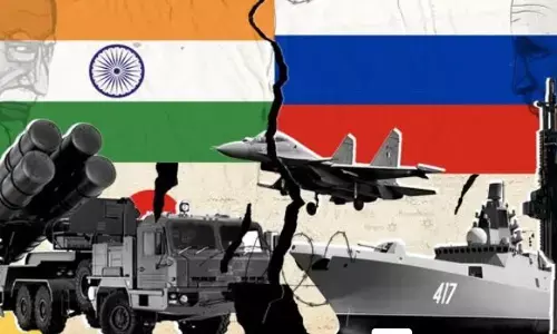 ਭਾਰਤ ਵੱਲੋਂ ਰੂਸ ਨਾਲ਼ 5083 ਕਰੋੜ ਦੇ ਰੱਖਿਆ ਸਮਝੌਤੇ, ਅਮਰੀਕੀ ਪਾਬੰਦੀਆਂ ਦੇ ਬਾਵਜੂਦ ਭਾਰਤ ਨੇ ਕੀਤੇ ਰੱਖਿਆ ਕਰਾਰ ਭਾਰਤ ਵੱਲੋਂ ਰੂਸ ਨਾਲ਼ 5083 ਕਰੋੜ ਦੇ ਰੱਖਿਆ ਸਮਝੌਤੇ, ਅਮਰੀਕੀ ਪਾਬੰਦੀਆਂ ਦੇ ਬਾਵਜੂਦ ਭਾਰਤ ਨੇ ਕੀਤੇ ਰੱਖਿਆ ਕਰਾਰ