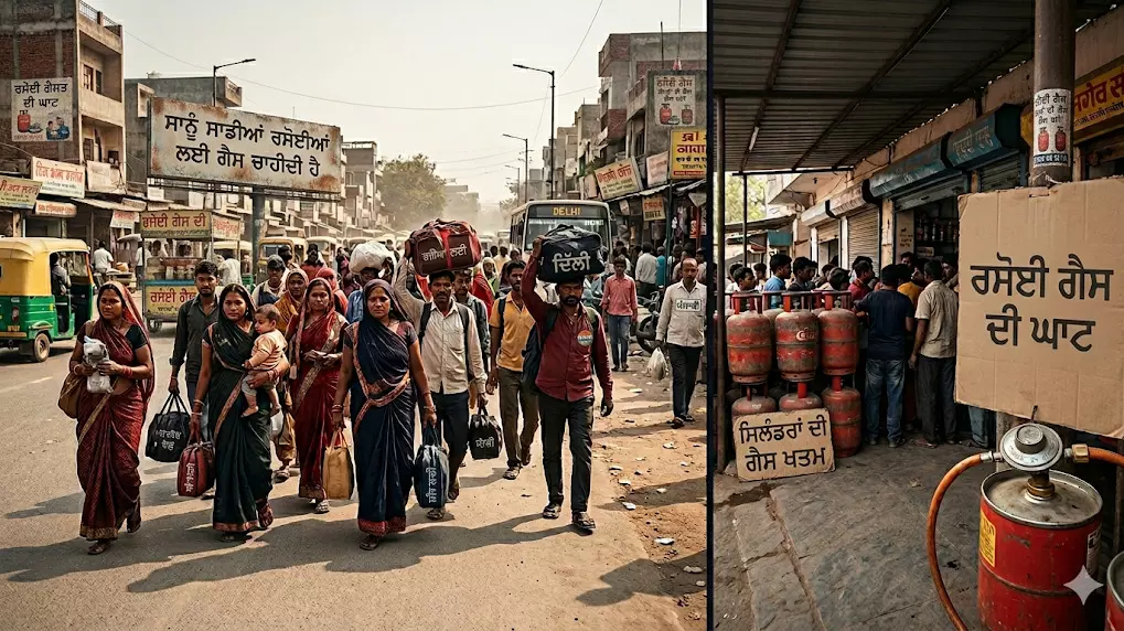 LPG ਸੰਕਟ, ਗ਼ਰੀਬ ਦੀ ਰੋਟੀ ਤੇ ਡਾਕਾ!, ਦੇਸ਼ ਦਾ ਇਹ ਸੱਚ ਦੇਖ ਕੇ ਕੰਬ ਜਾਵੇਗੀ ਰੂਹ LPG ਸੰਕਟ, ਗ਼ਰੀਬ ਦੀ ਰੋਟੀ ਤੇ ਡਾਕਾ!, ਦੇਸ਼ ਦਾ ਇਹ ਸੱਚ ਦੇਖ ਕੇ ਕੰਬ ਜਾਵੇਗੀ ਰੂਹ