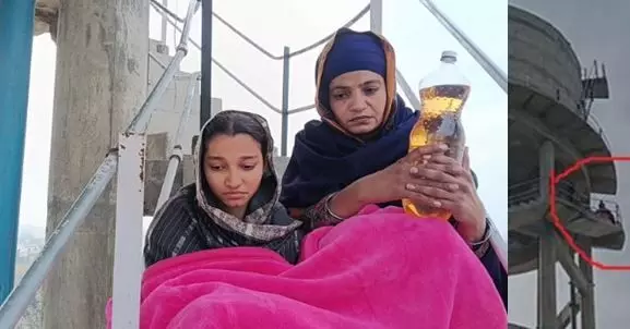 ਬਰਨਾਲ਼ਾ ਲਾਗੇ ਮਾਂ–ਧੀ ਪੈਟਰੋਲ ਲੈ ਕੇ ਚੜ੍ਹੀਆਂ ਟੈਂਕੀ ਤੇ