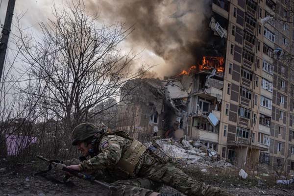 Massive destruction in Ukraine in the attack of Russia