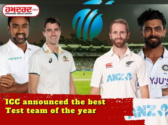 ICC announced the best Test team of the year